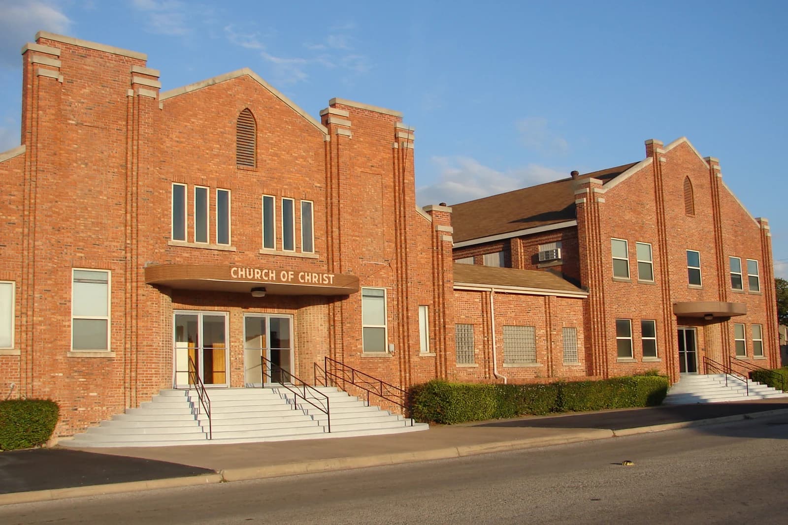 Castleberry’s brick church building on Merritt Street